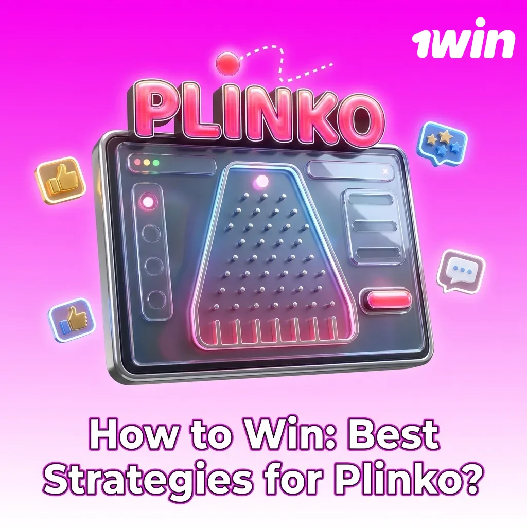 Illustration of an online Plinko board with chips falling, highlighting low risk, small bets, and session goals strategies