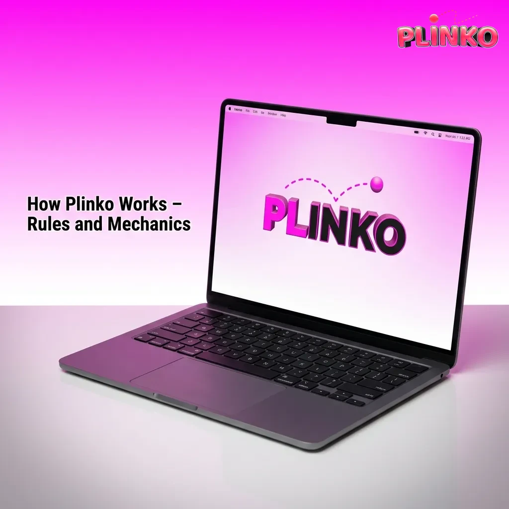 Diagram of an online Plinko board showing pins, multiplier slots, and controls for bet size, rows, risk, and auto-bet