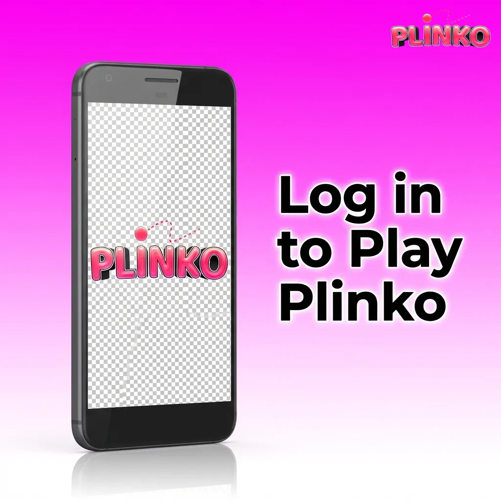 Illustration of a user logging into the Plinko casino game on a desktop and mobile device, entering credentials and tapping sign in